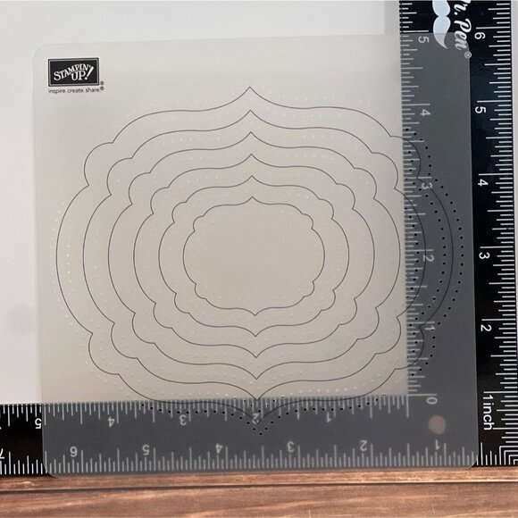 Stampin Up! Stencils 5-Piece Set With Case - Picture 4 of 11